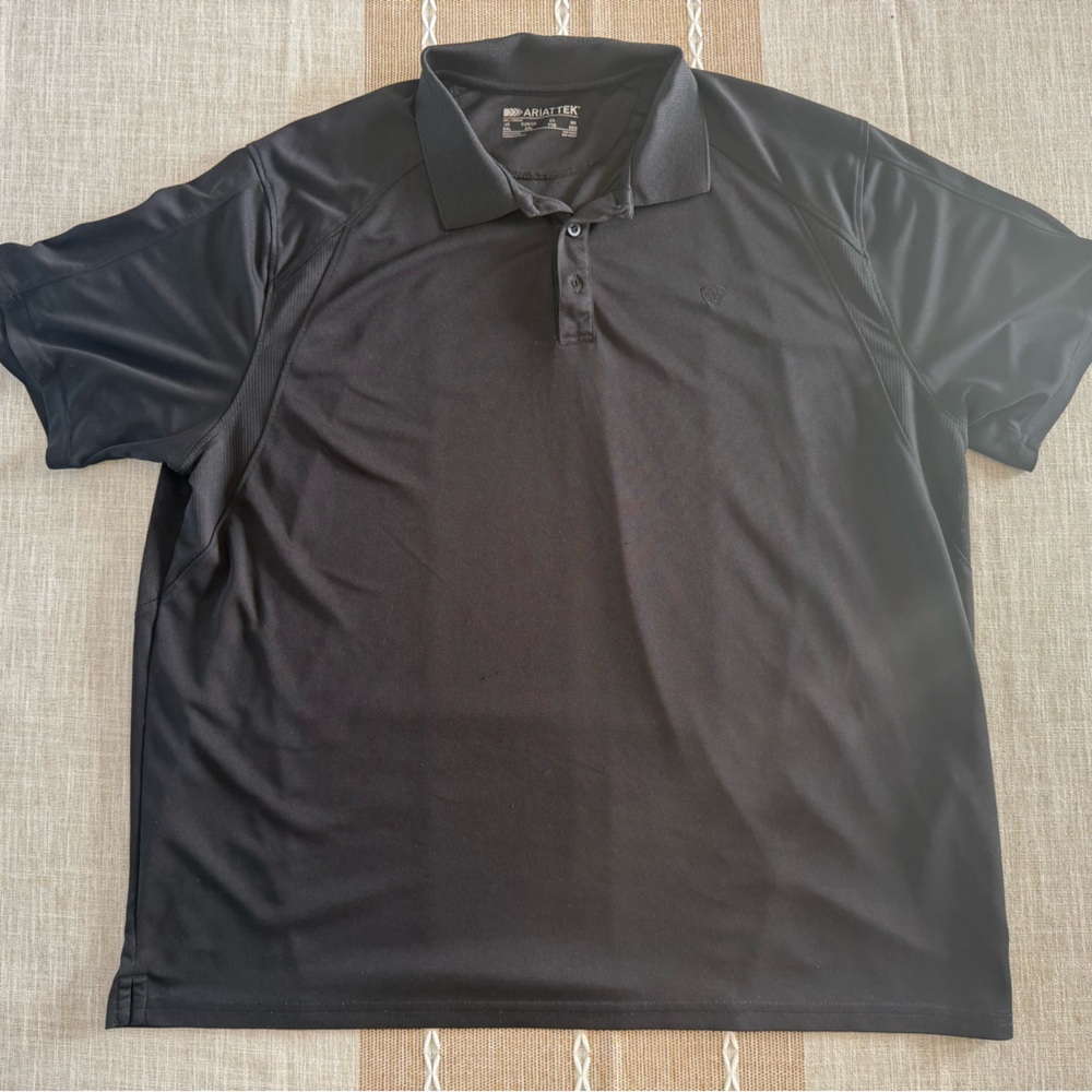 Ariat Tek Men's Black Performance Polo 2XL